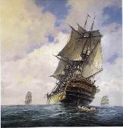 unknow artist Seascape, boats, ships and warships. 82 oil painting reproduction
